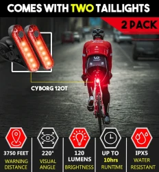 USB Rechargeable LED Bike Tail Light