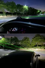 Vehicle remote pilot light laser