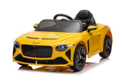 Ride-On Toy Car Bentley - Yellow with Bluetooth