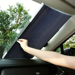 Car Rear Glass Sunshade - Auto Retractable and Folding for Maximum Convenience