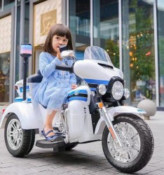 Electric Kids Ride-On Toy Police Motorbike