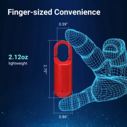 Portable Smart USB Rechargeable Fingerprint Padlock