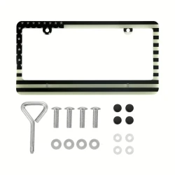 Glow-in-the-Dark License Plate Frame - Durable, Reflective, Weather-Resistant