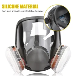 6800 Full Face Respirator Mask - 15-in-1 Chemical, Paint, and Vapor Protection Set