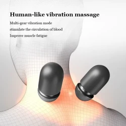 Headrest Pillow with Integrated Massage and Hot Massage