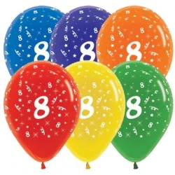 Balloons Age 8 Jewel Crystal Assortment  - Pack of 25