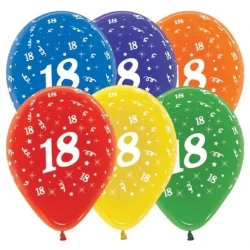 Balloons Age 18 Jewel Crystal Assortment  - Pack of 25