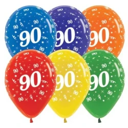 Balloons Age 90 Jewel Crystal Assortment  - Pack of 25