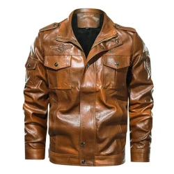 Men's Casual Leather Jacket