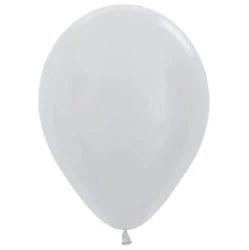 Balloons - Metallic Pearl Silver  - Pack of 100