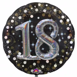 Shape 18 Sparkling Birthday Holographic 3D Multi