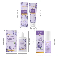 Lavender Body Skin Care Set Gentle Moisturizing Skin