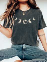 Women's Digital Moonprint Casual Tee