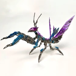 3D Metal Mechanical Mantis 1200PCS Puzzle Model Kit Insect Series