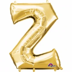 Letter Z Gold Megaloon 40cm Foil Balloon