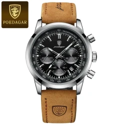 Poedagar Men's Watch Luminous Calendar Waterproof