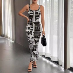 Women's Printed Vest Dress