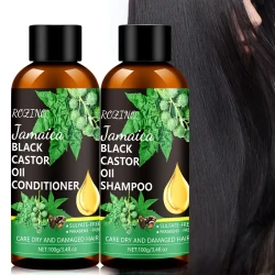 Jamaican Black Castor Shampoo And Conditioner Travel Set, Easy To Carry, Deep Clean And Condition Hair, Lasting Fragrance, Leaving Hair Naturally Fluffy, Light And Smooth, travel essential