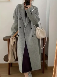 Double Breasted Lapel Coat