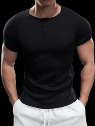 FlexCore Men's Athletic Henley T-Shirt