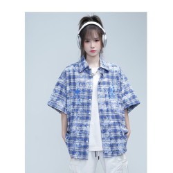 Detachable Cuff Tie-dye Shirt Coat