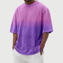 Retro Gradient T-shirt For Men