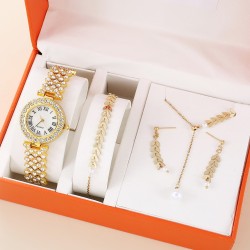 Glamour Radiance Luxury Quartz Watch Set