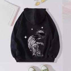 Women's Brushed Cross Print Hoodie