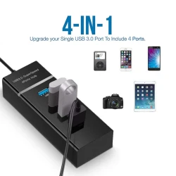 TurboLink 4-in-1 High-Speed USB Hub Adapter