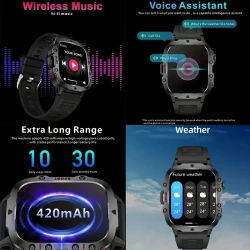 Smart Watch For Men, 4.98cm Full Touch Screen