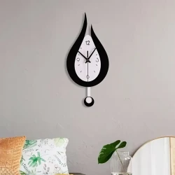 Droplet Shaped Swinging Design Wall Clock