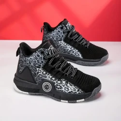 Boy's Trendy High Top Basketball Shoes