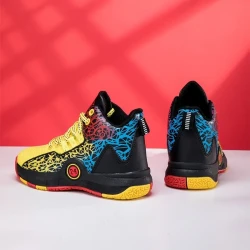 Boy's Trendy High Top Basketball Shoes