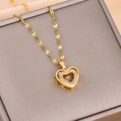 Valentines Day Gift Double-layer Smart Love Pendant