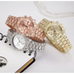 Women Crystal Quartz Analog Wrist Watch