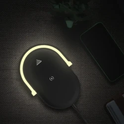 TriLight Wireless Charger & LED Lamp Station