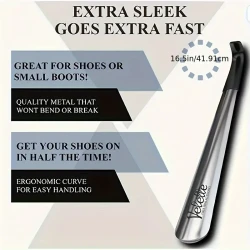 16.5-Inch Stainless Steel Shoehorn