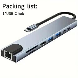 8-in-1 USB C Hub Adapter