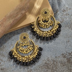 Vintage Earrings Hollow Bell Tassel