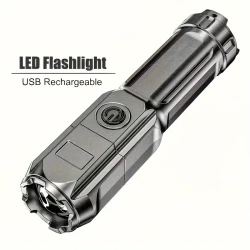 Super Bright Zoomable Flashlight - Portable and Rechargeable