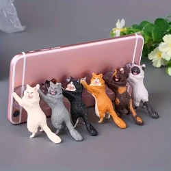 6-Pack Cute Cat Phone & Tablet Holders