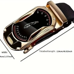 Fashion Luxury Men's Automatic Buckle Business Casual Leather Belt