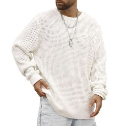 Long Sleeve Round Neck Casual Loose Pullover Sweater