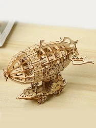 3D Wooden Airship Puzzle Model Kit