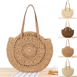 Round Summer Beach Handbag