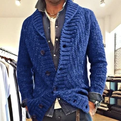 Lapel Knit Cardigan Jacket