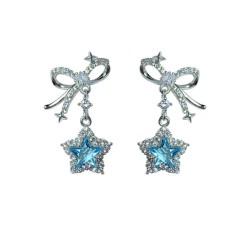 Celestial Blue Diamond Star Studs