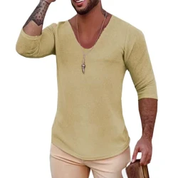 Casual Long-Sleeved Thin V-Neck Knitwear