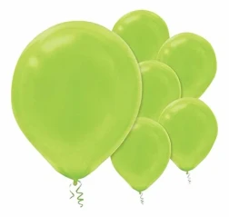 12cm Kiwi Lime Latex Balloons 50PK  - Pack of 50