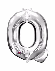 Letter Q Silver Megaloon 40cm Foil Balloon